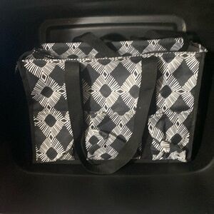 Thirty-one zip top organizing utility tote and pouch